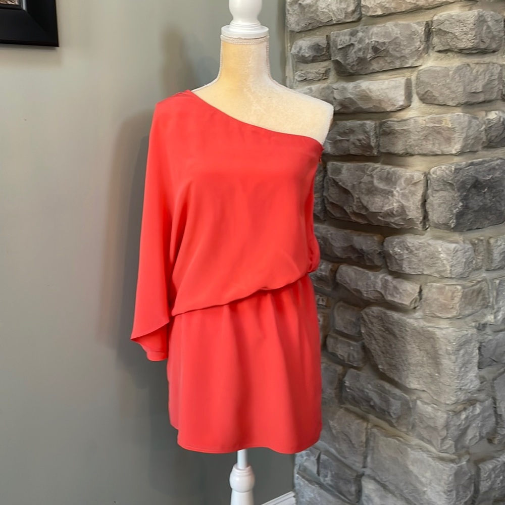 Annie Griffin one shoulder mini dress